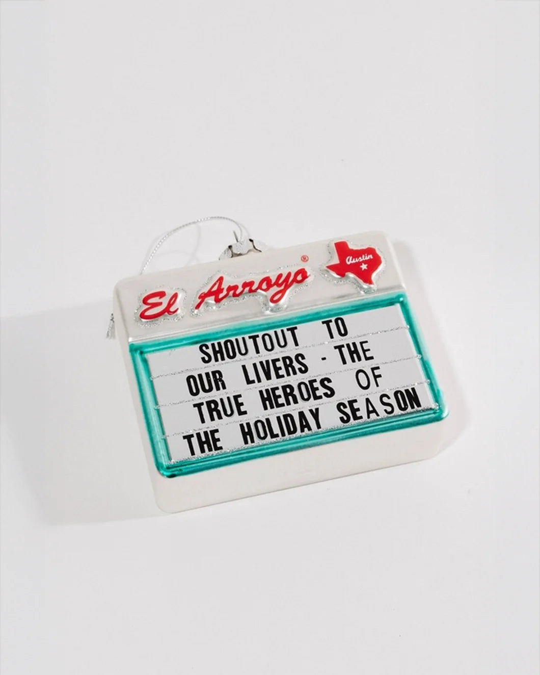 EL ARROYO Holiday Heroes ornament front