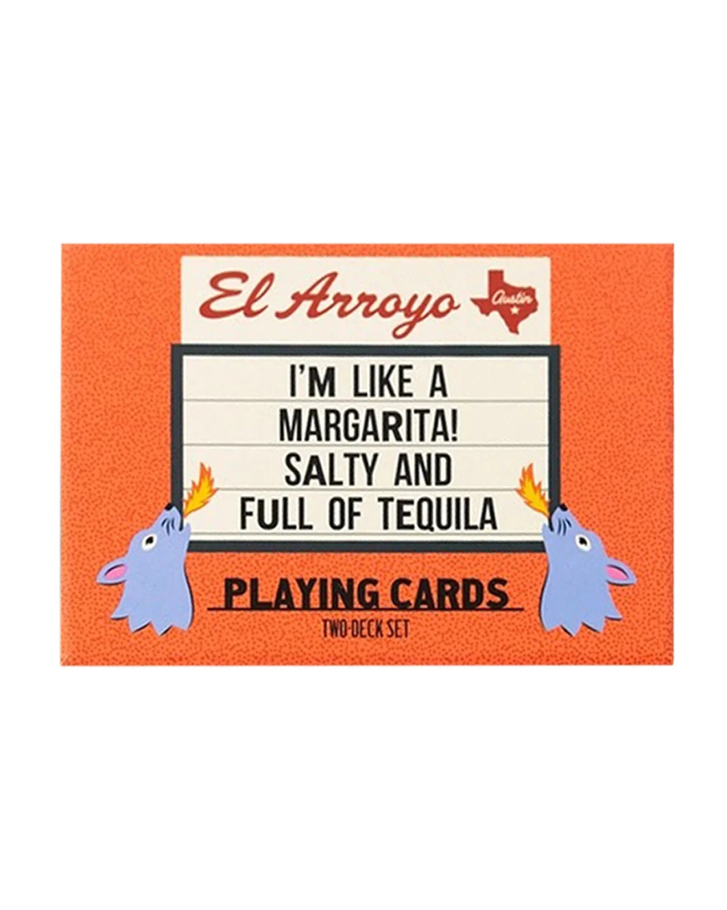 EL ARROYO two deck set happy hour playing cards front isolated