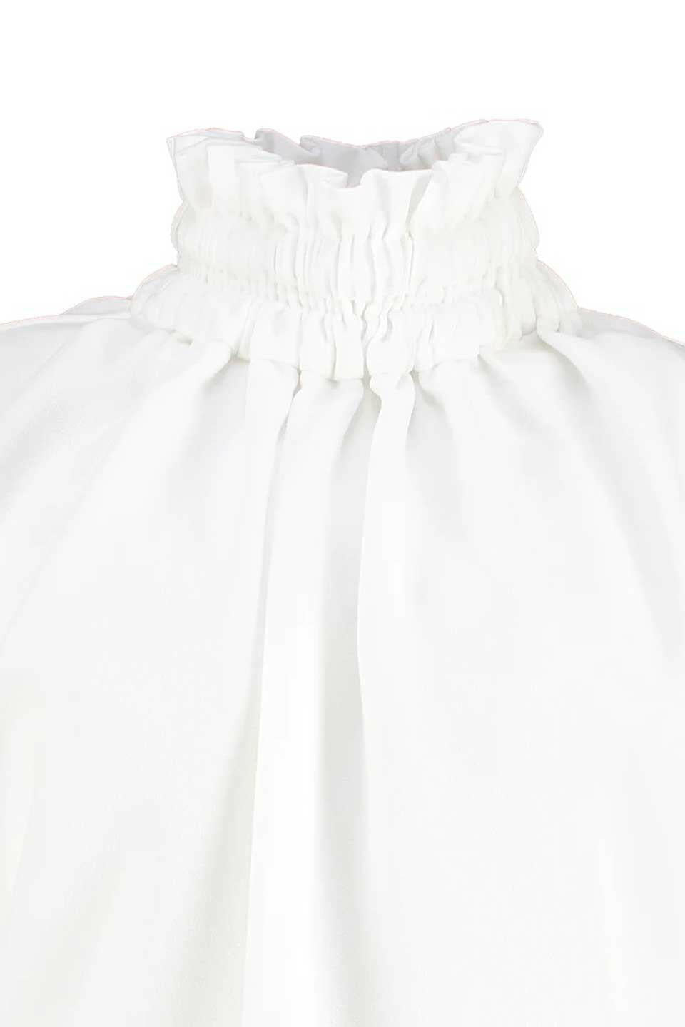 edeline lee circle blouse white detail