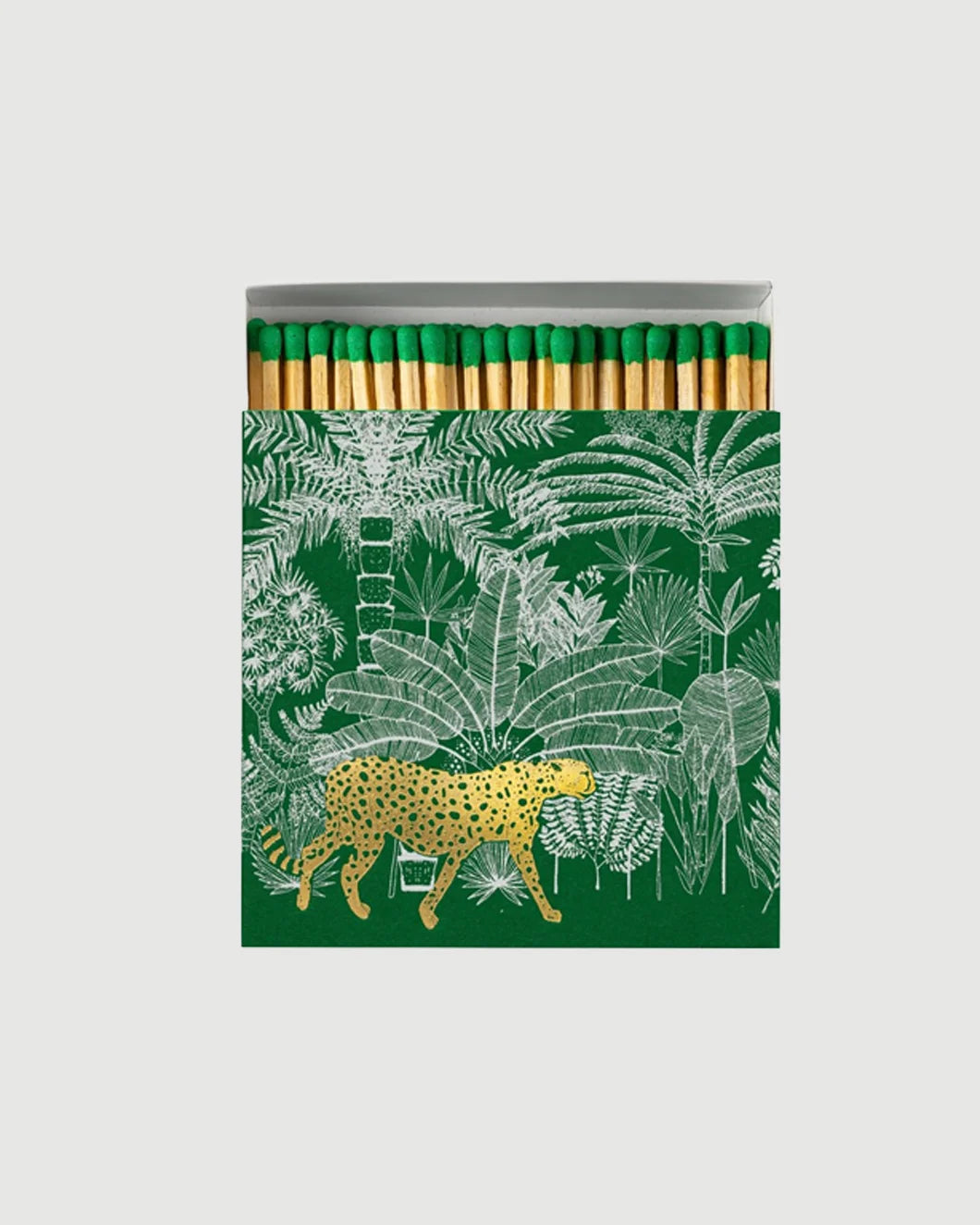 FAIRE Green Cheetah in jungle matches isolated