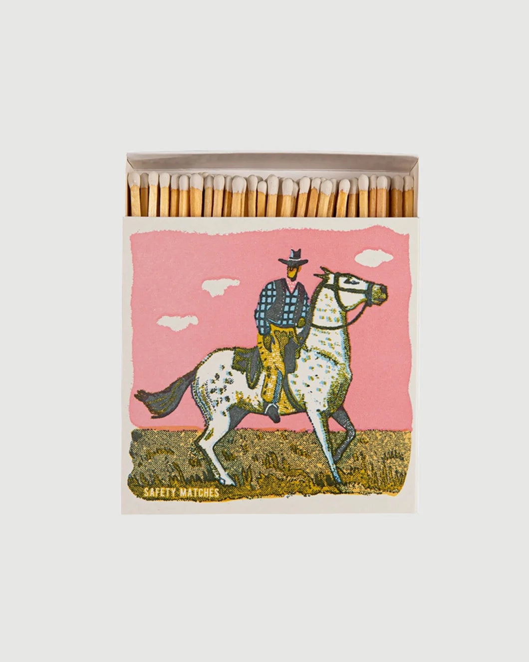 FAIRE Pink cowboy matches isolated