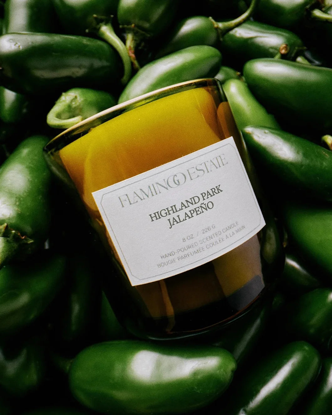 FLAMINGO ESTATE Highland Park Jalapeno Candle 1