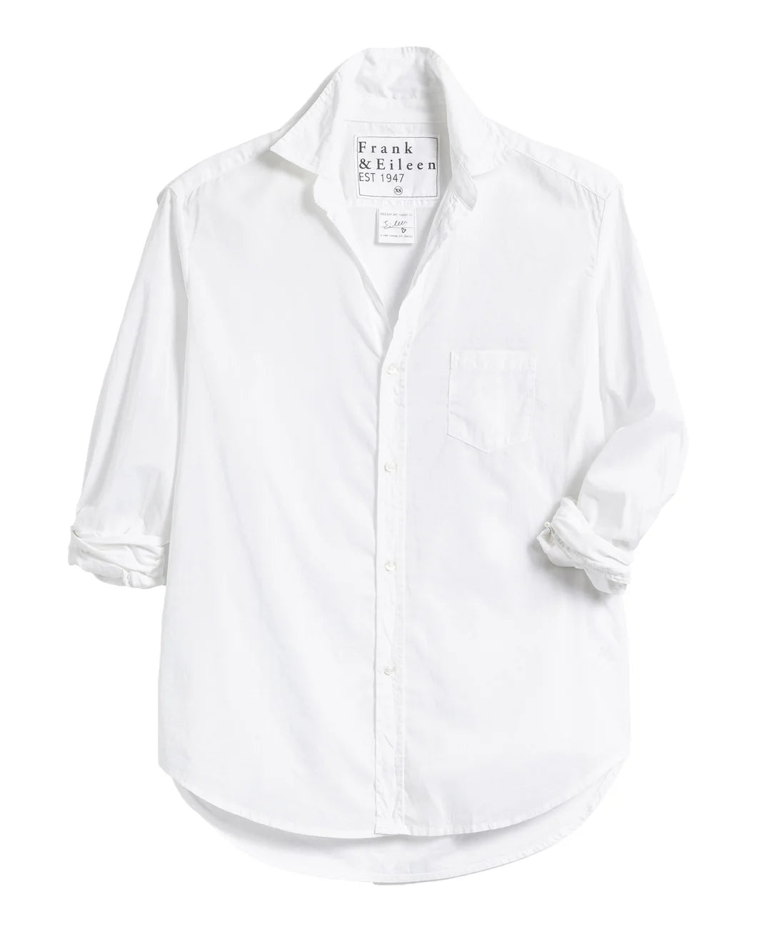 Frank & Eileen RHC 半袖シャツ ホワイトSサイズ Eileen, Relaxed Button-Up Shirt, White | Frank & Eileen