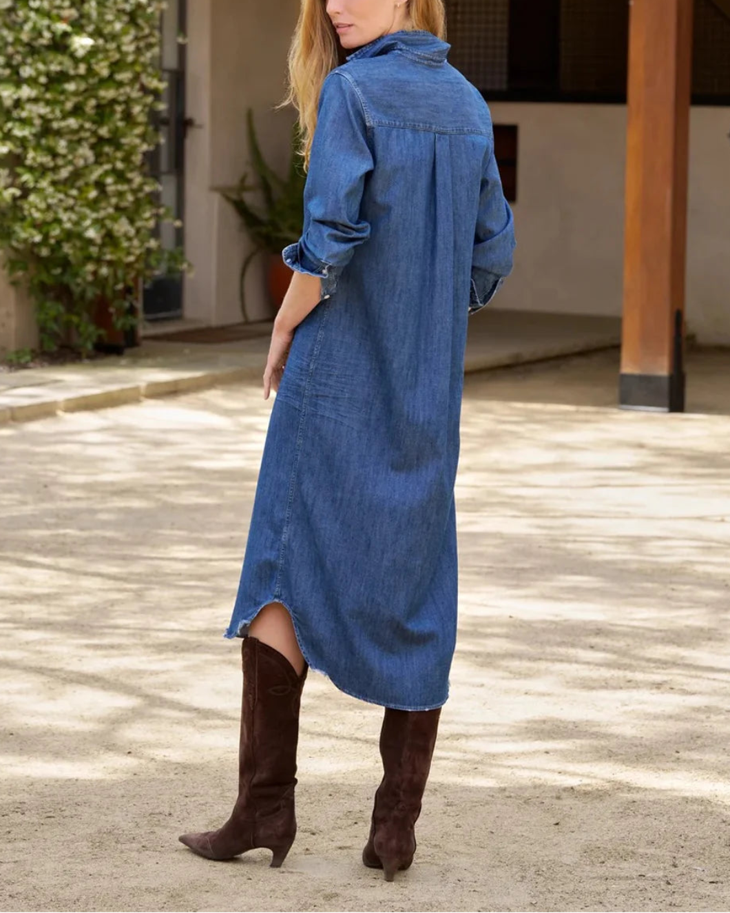 FRANK AND EILEEN Rory Shirtdress DIWD on figure back