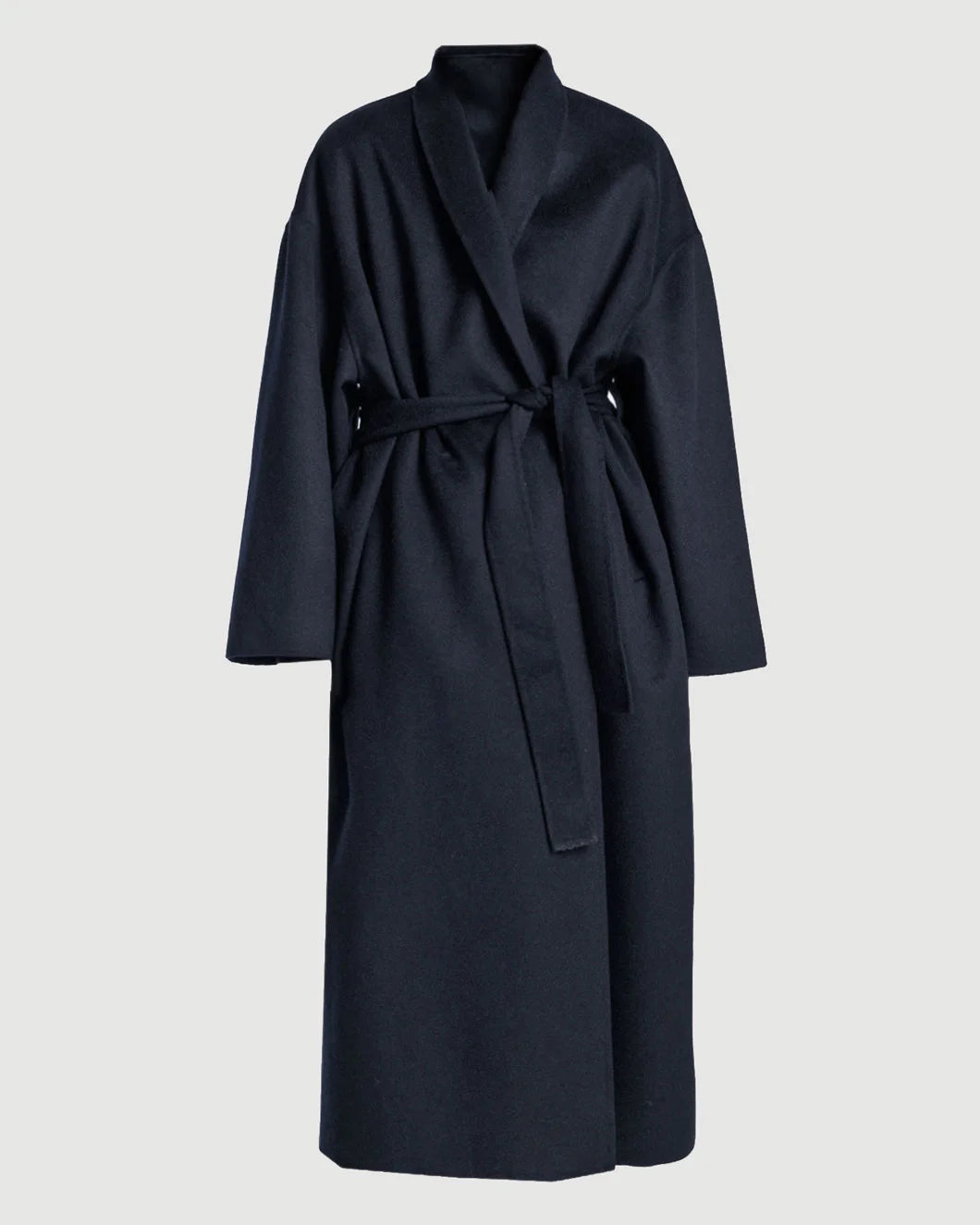 FRENKEN Trouble double face wool coat - Navy isolated
