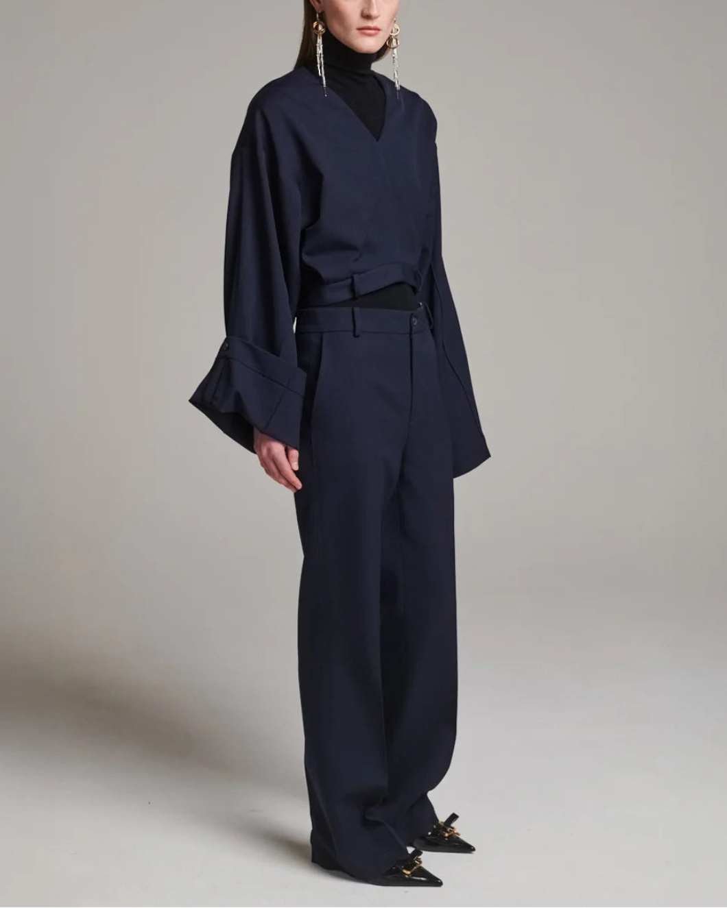 FRENKEN pantalon top navy on figure side