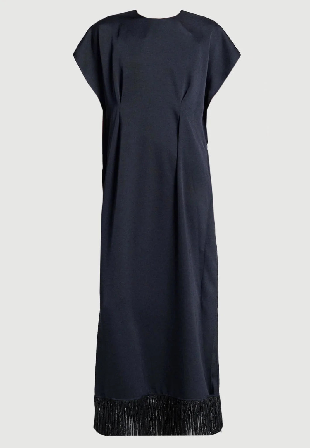 FRENKEN Reposition scarf dress navy isolated