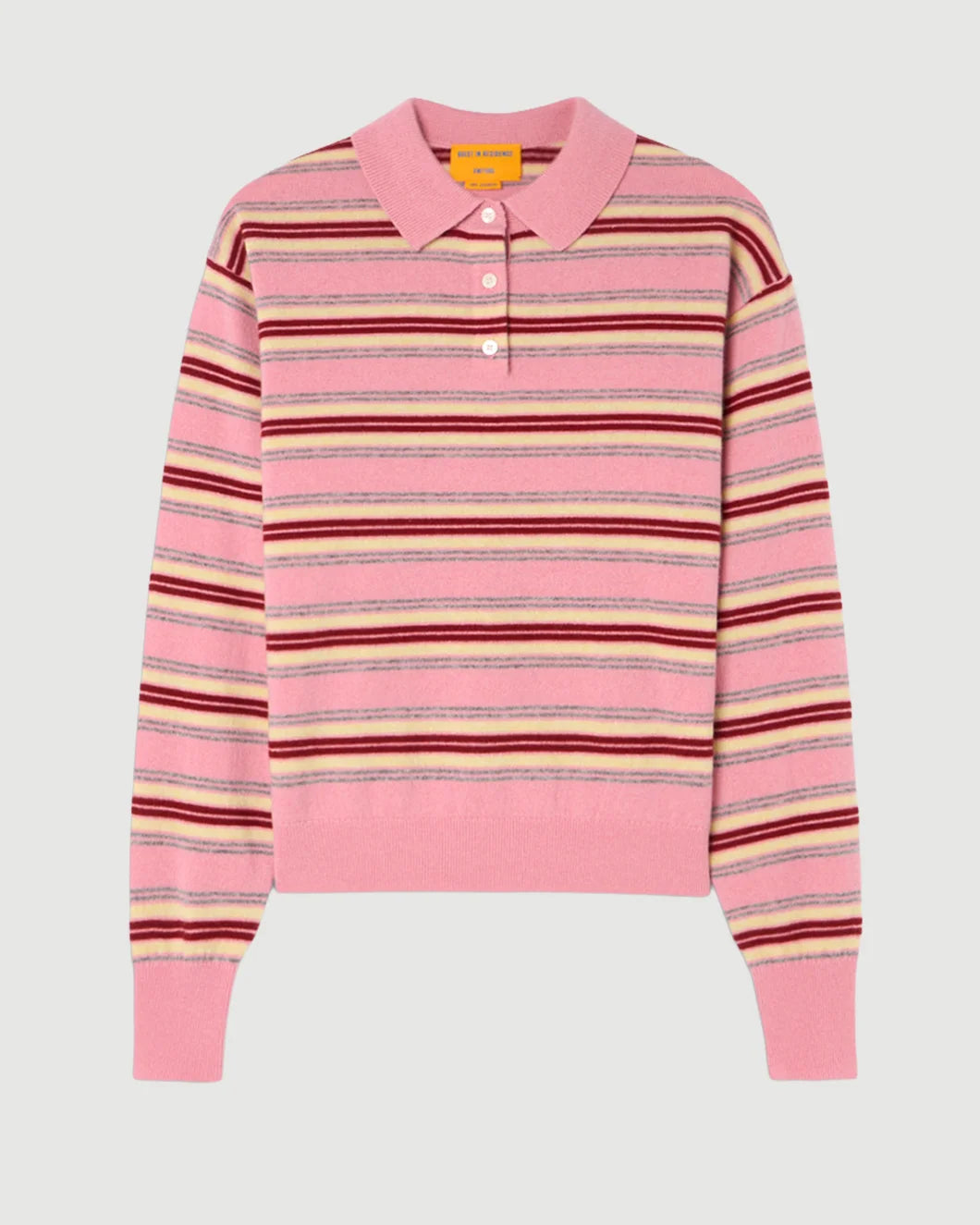 GUEST IN RESIDENCE Collegiate Stripe Polo sprinkle combo isolated
