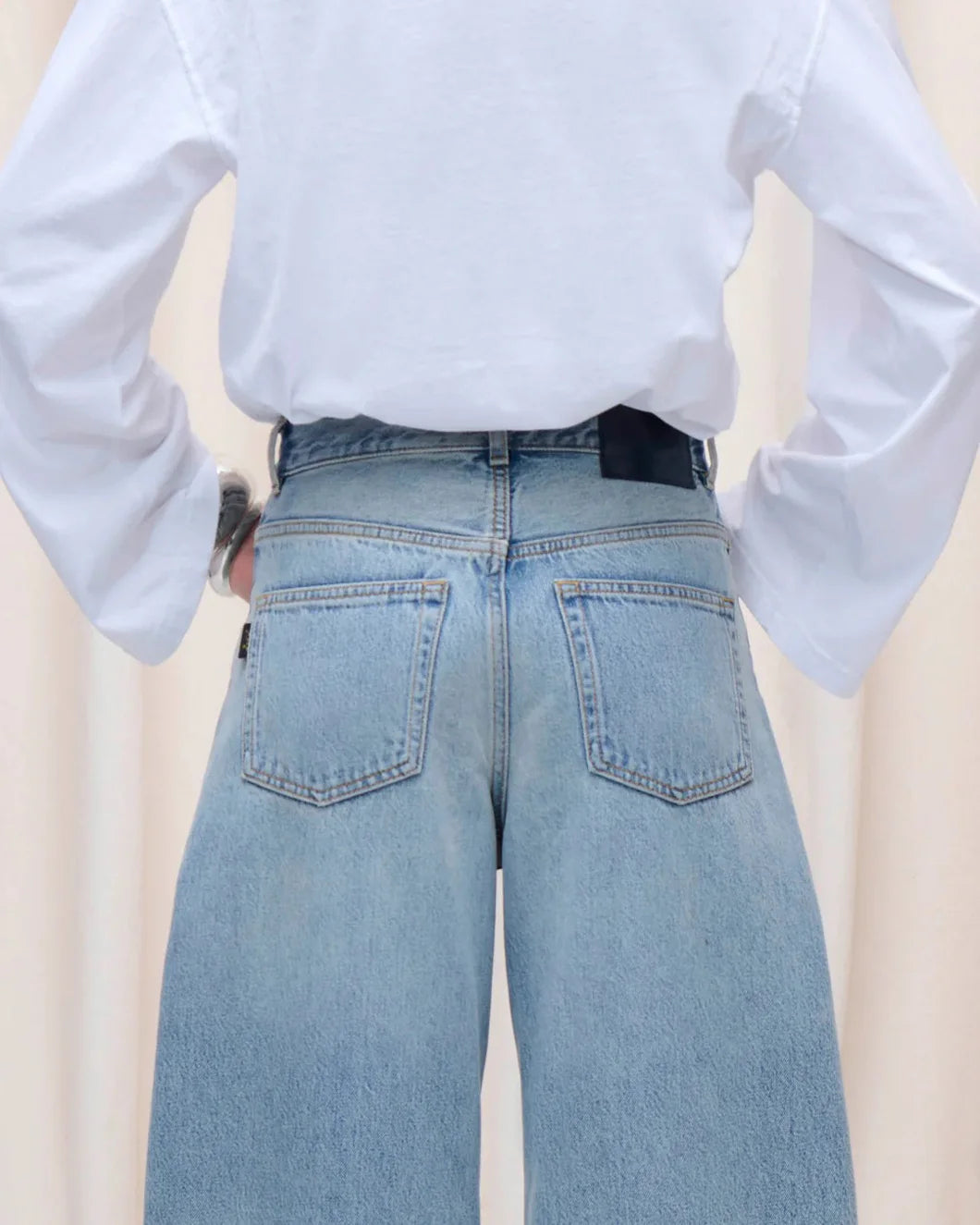 haikure bibi jean authentic wash back