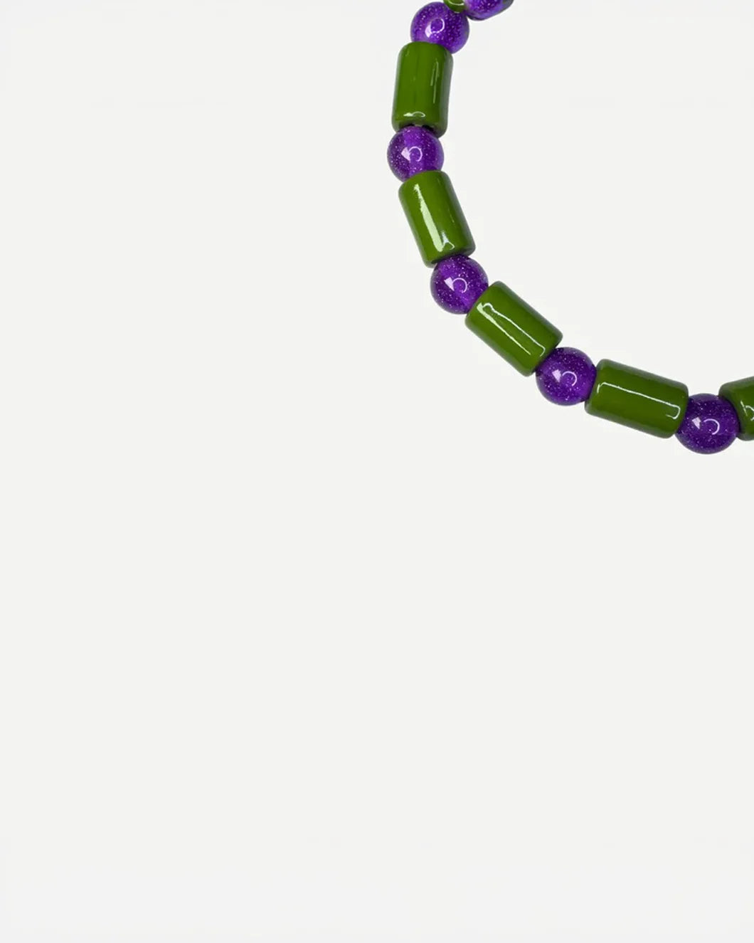 HER NEW TRIBE Cash & Sparkle Sundry Bead Five Necklace front detail