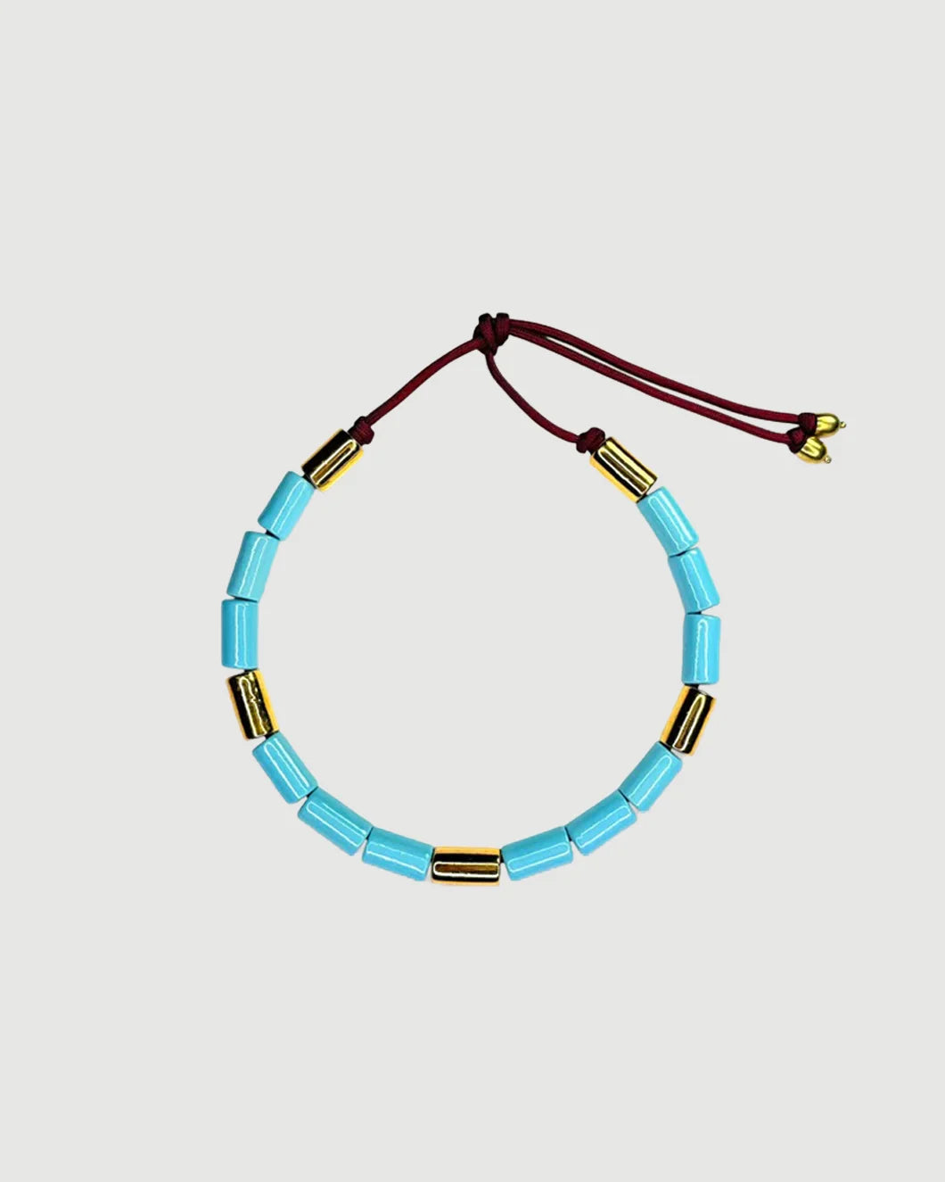 HER NEW TRIBE Pool & Karat Candy Bead Four Necklace isolated