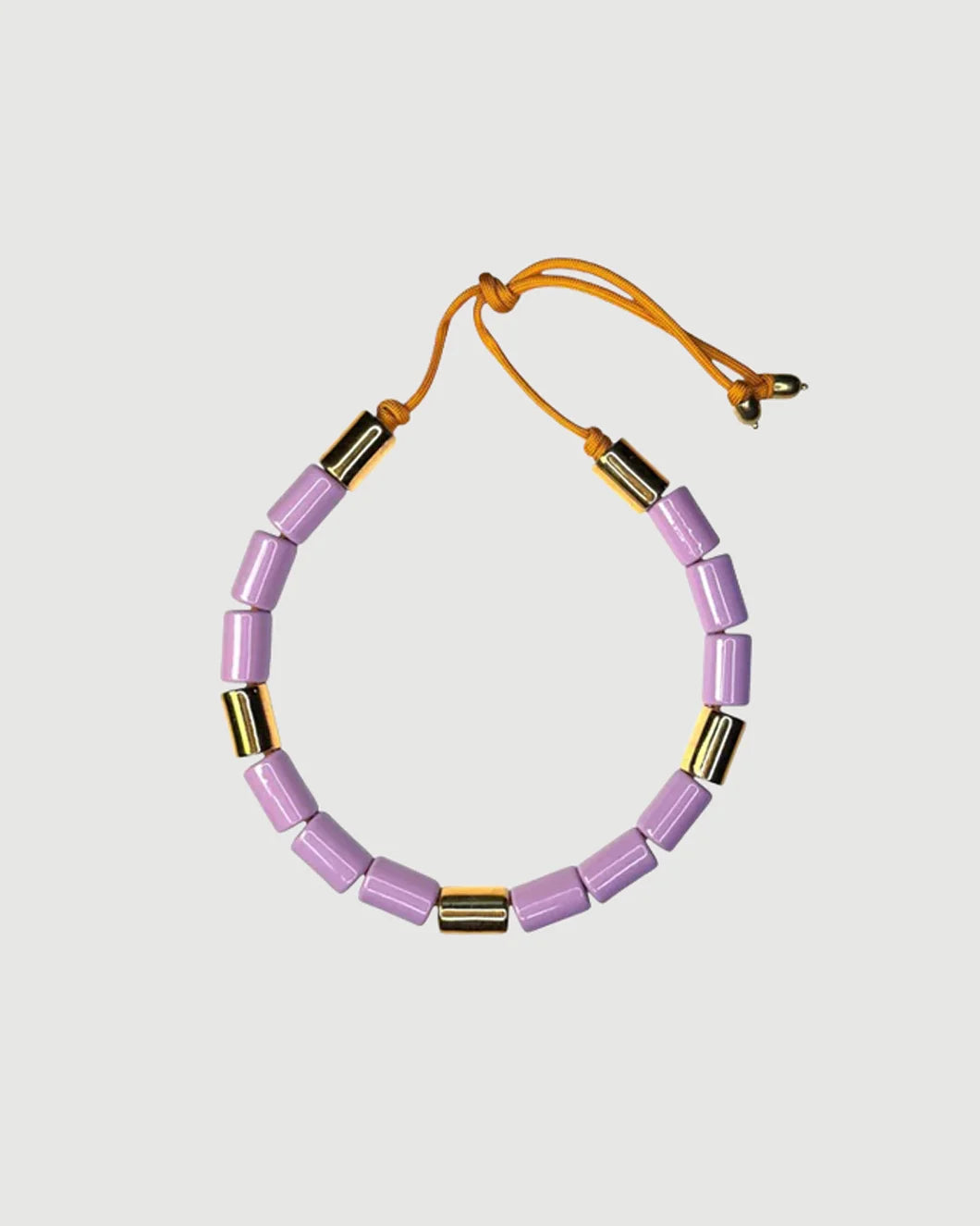 HER NEW TRIBE Prince & Karat Candy Bead Five Necklace isolated