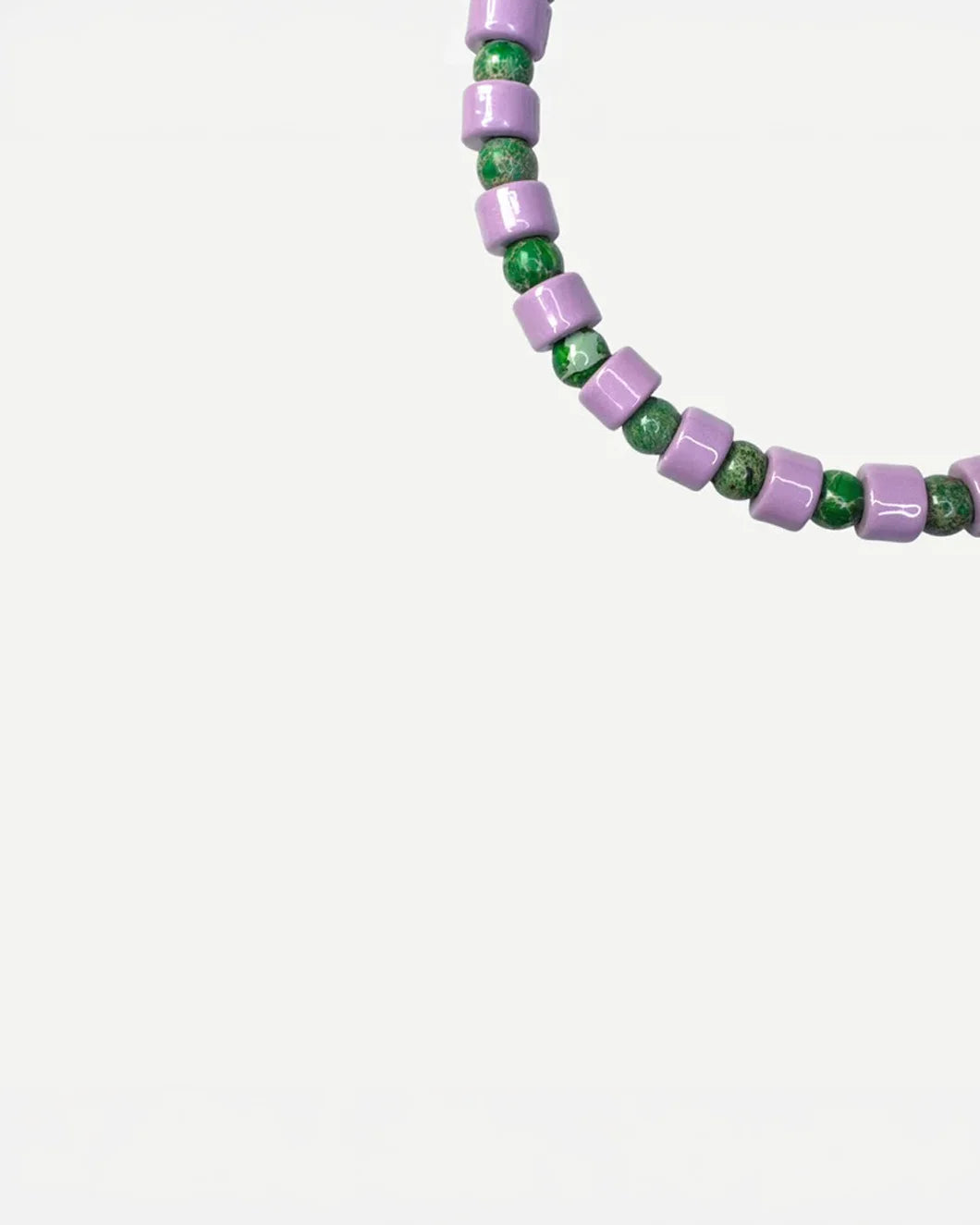 HER NEW TRIBE Prince & Sea Sediment Sundry Bead Two Necklace front detail