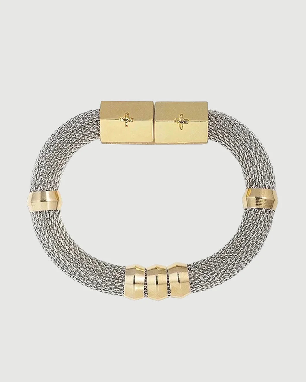 Classic Mesh Bracelet Two Tone
