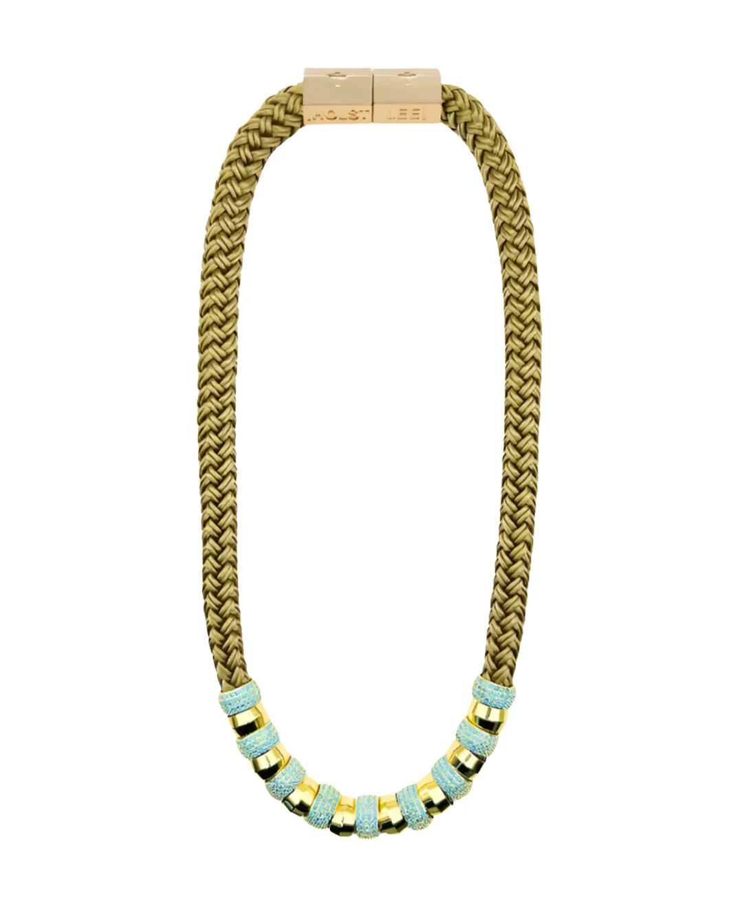 holst and lee luxe skinny classic necklace gold isolated