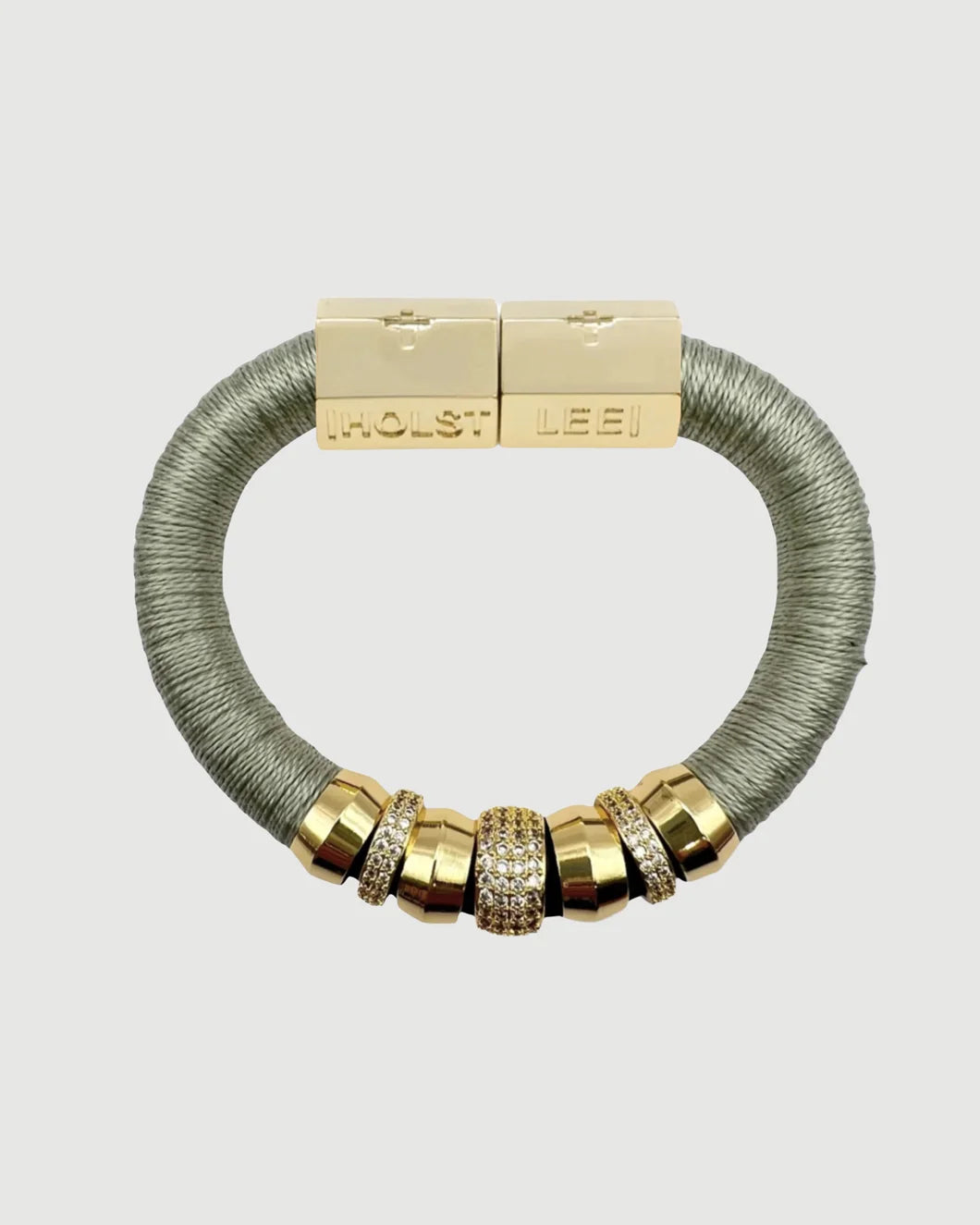 HOLST LEE Luxe Classic Bracelet Sage isolated