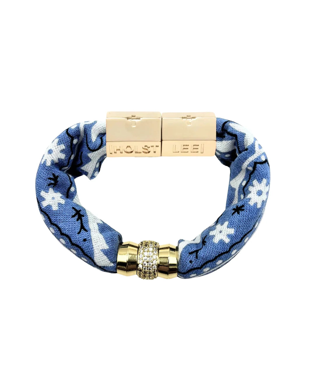 HOLST + LEE bandana bracelet denim isolated