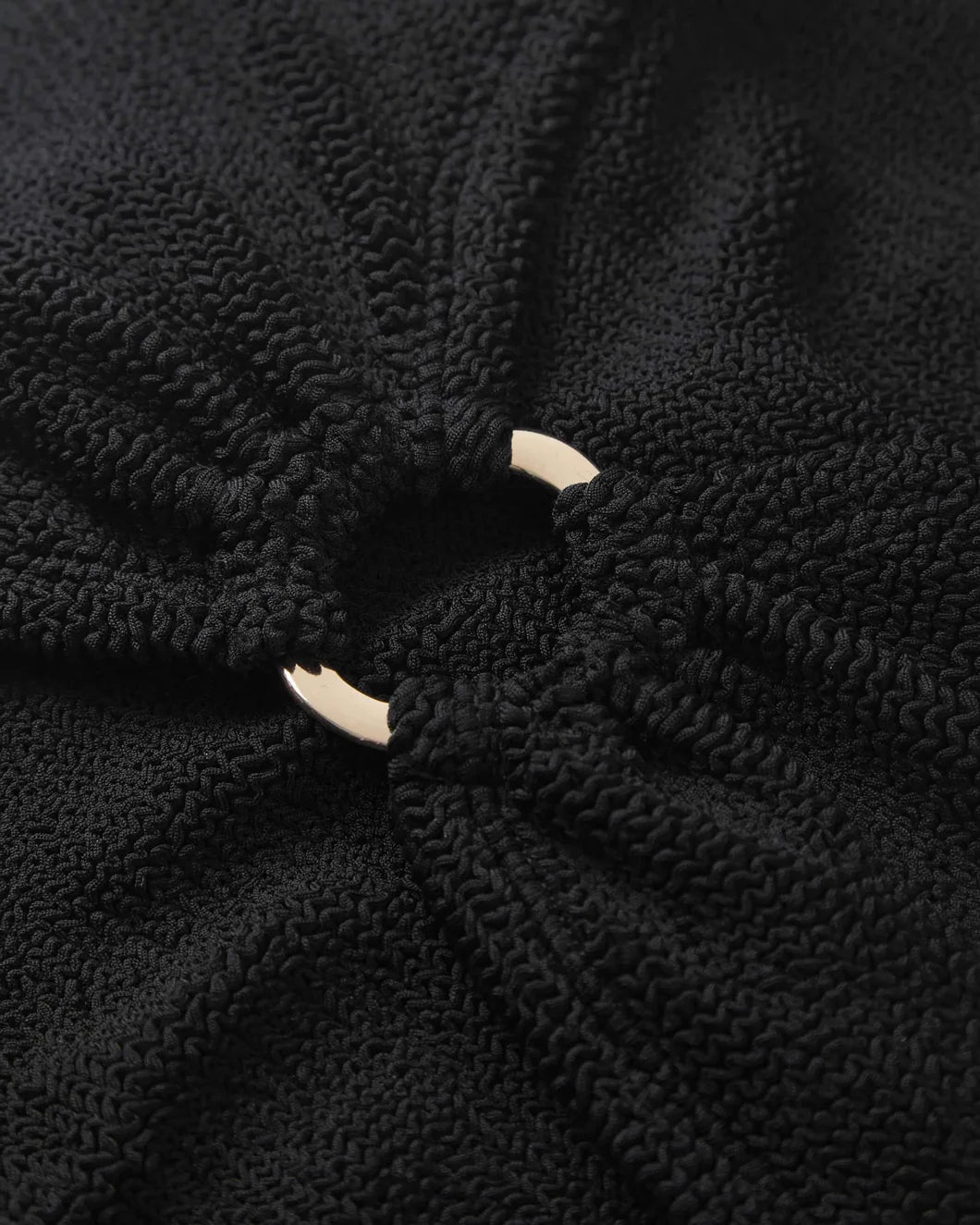 HUNZA G Julia BIkini black front detail