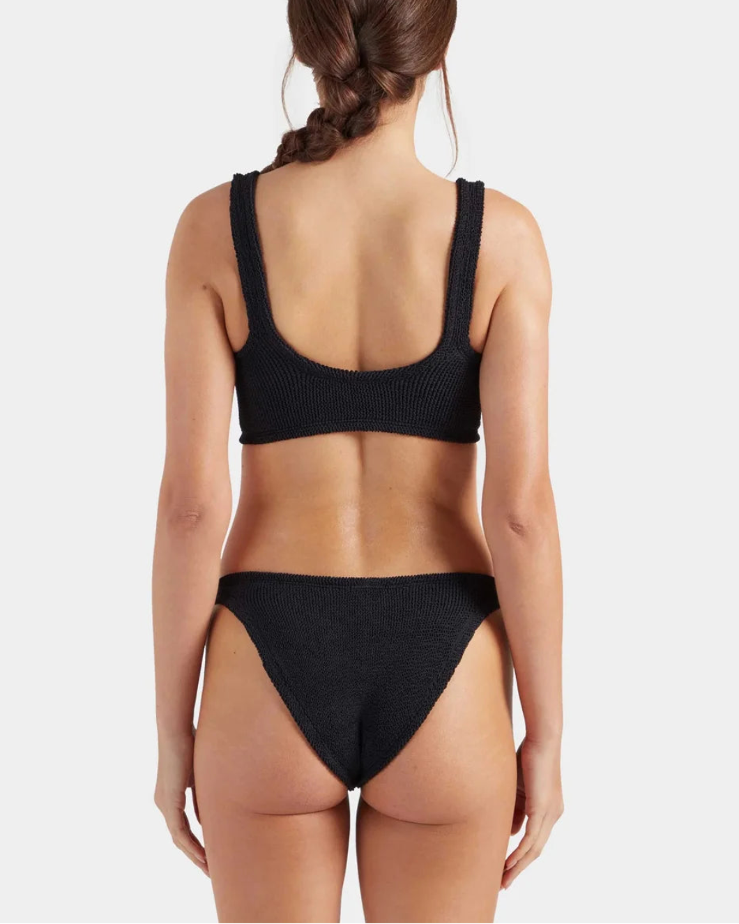HUNZA G Julia BIkini black on figure back