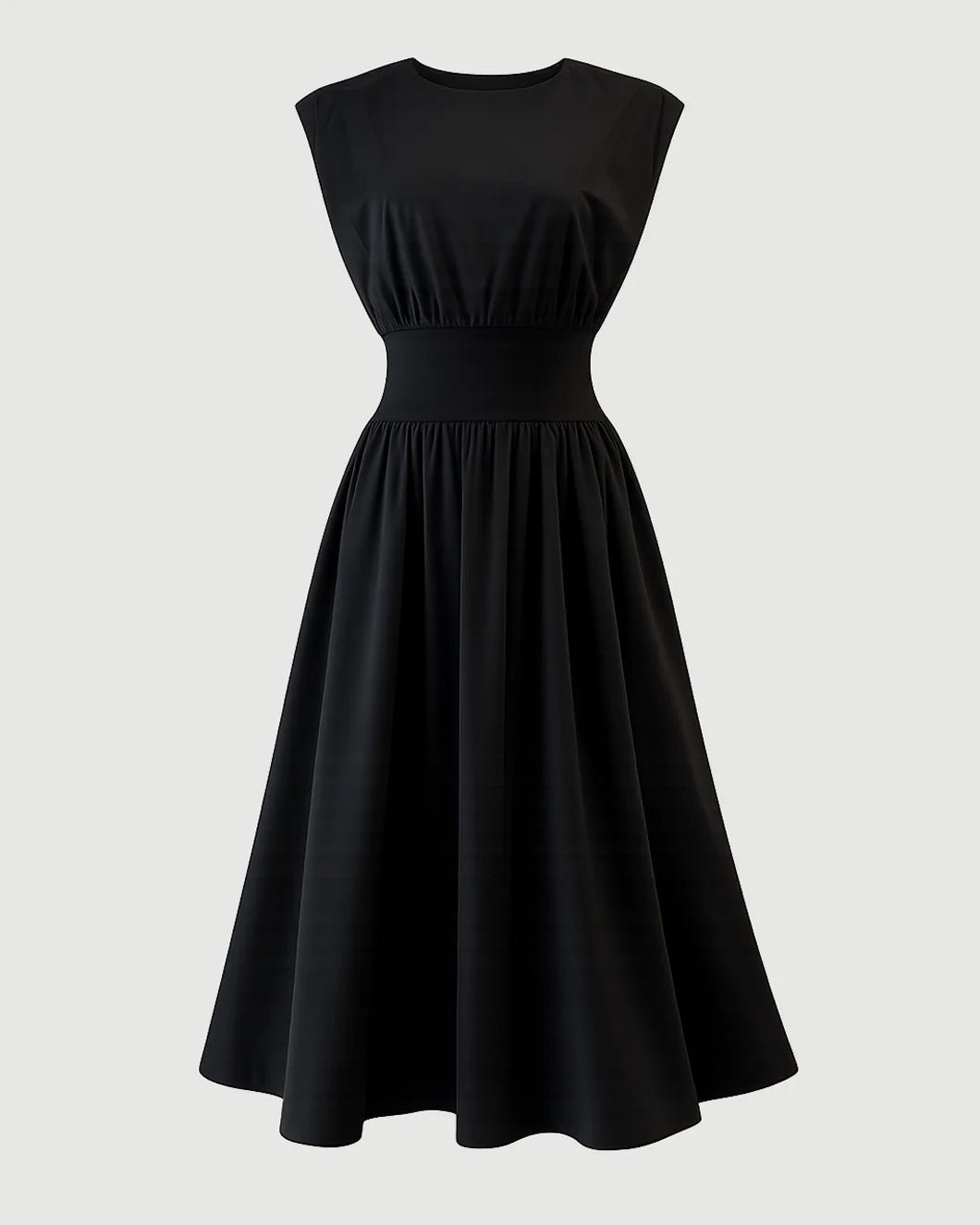 La LIgne Knit Waistband Fit and Flare Dress