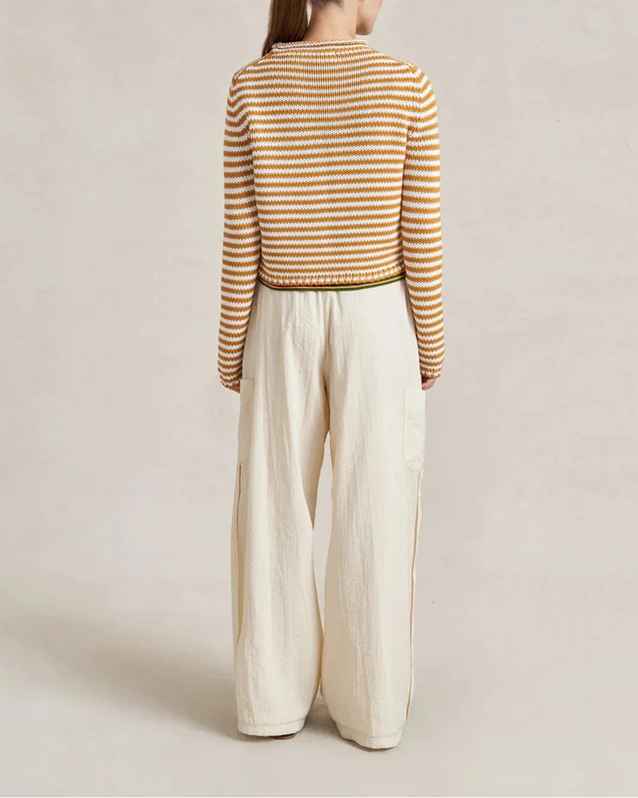 LA LIGNE mini marina fine stripe sweater on figure back