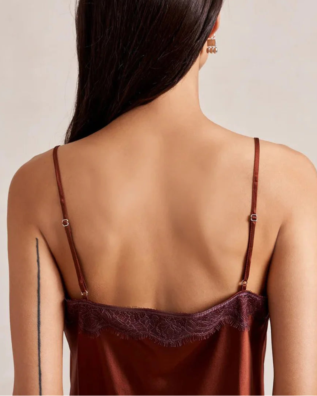 LA LIGNE demi camisole rust on figure back