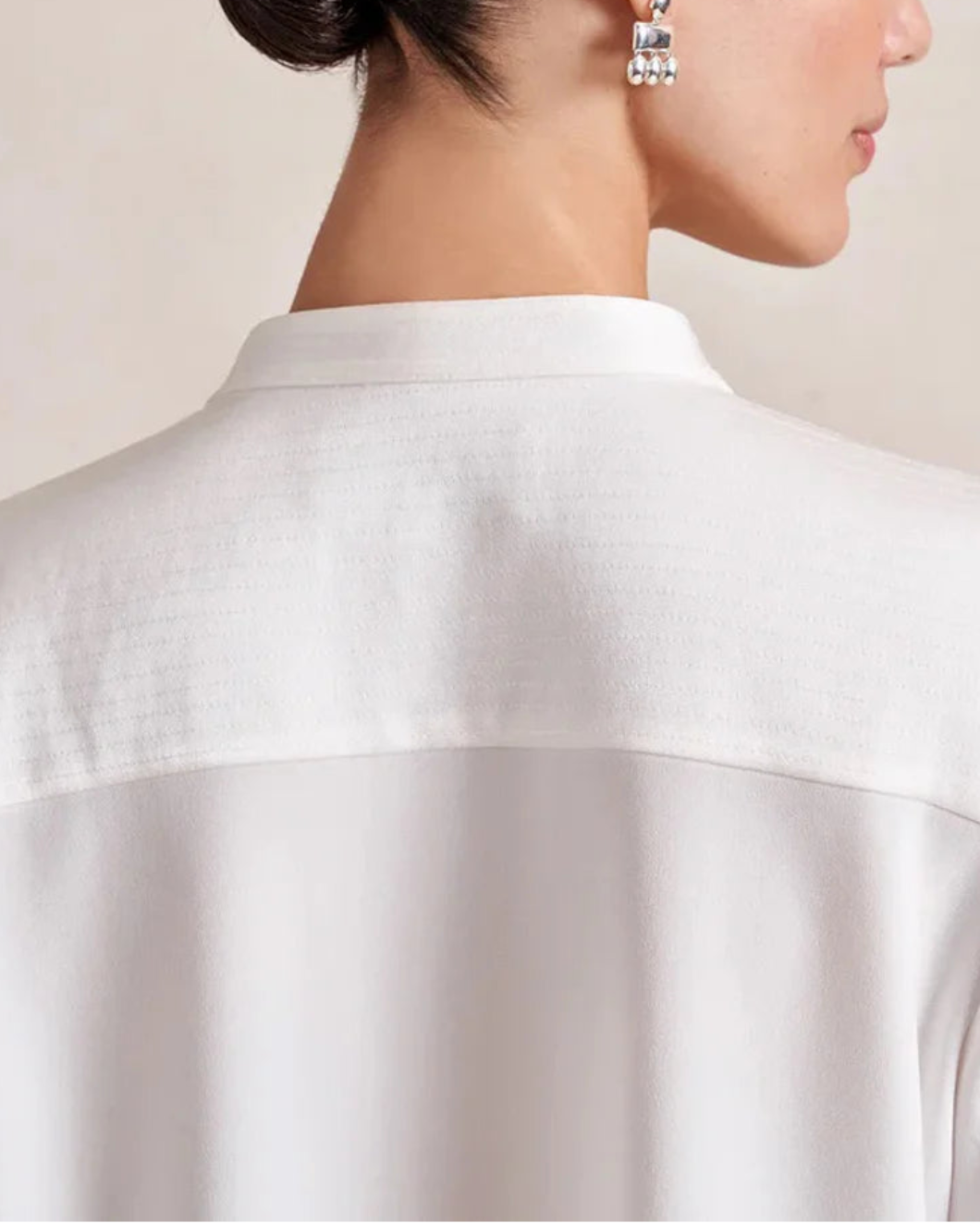 LA LIGNE francine top ivory on figure back detail