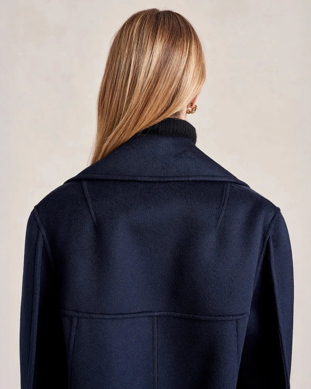 LALIGNE michael peacoat navy blue on figure back
