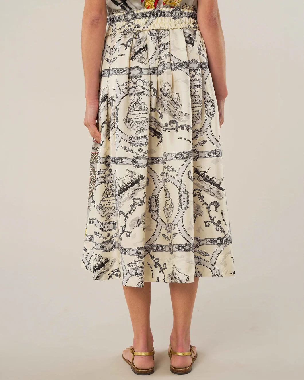 LA PRESTIC Venise skirt Mix Dragon on figure back