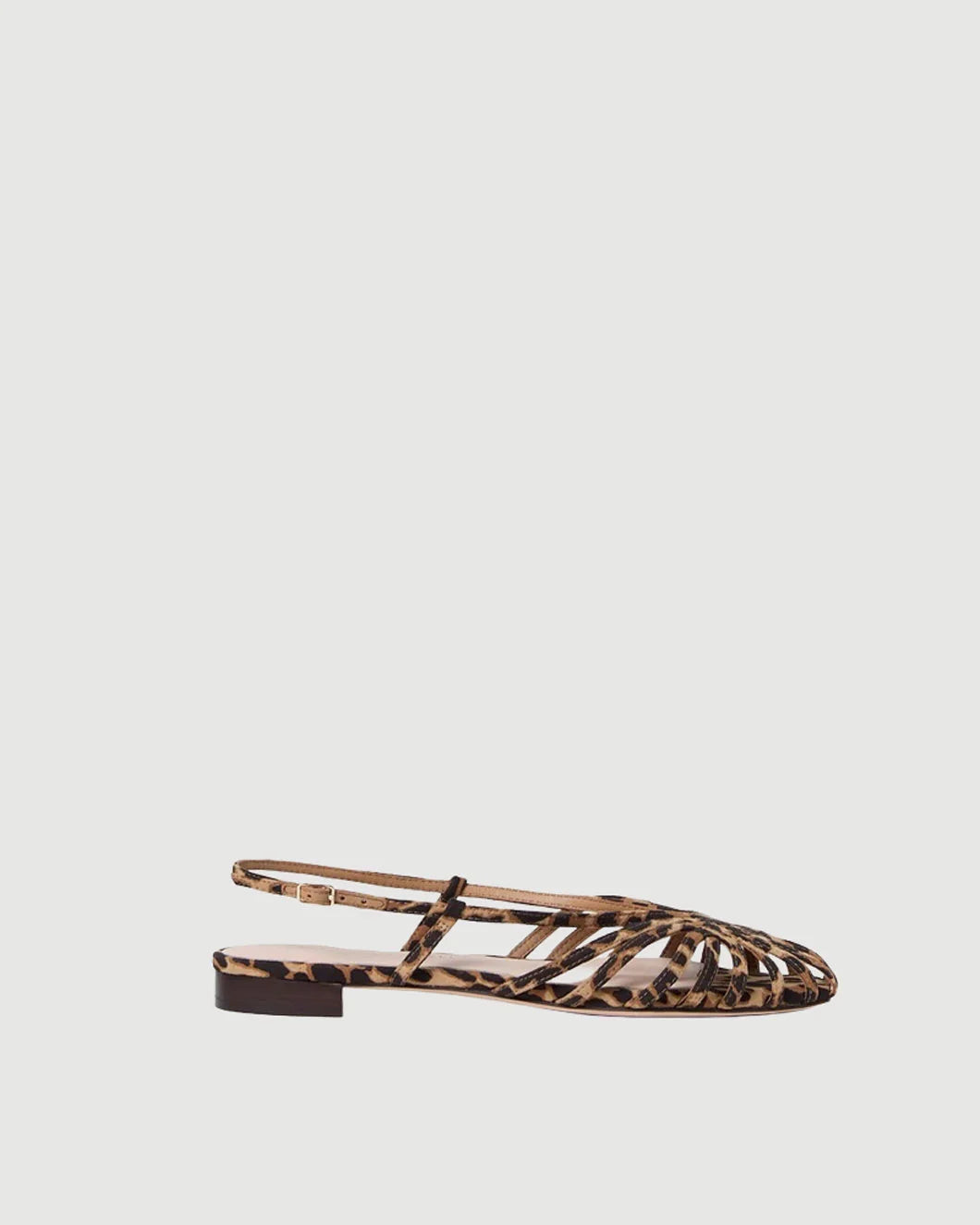 LOEFFLER RANDALL Devon Slingback Sandal leopard isolated