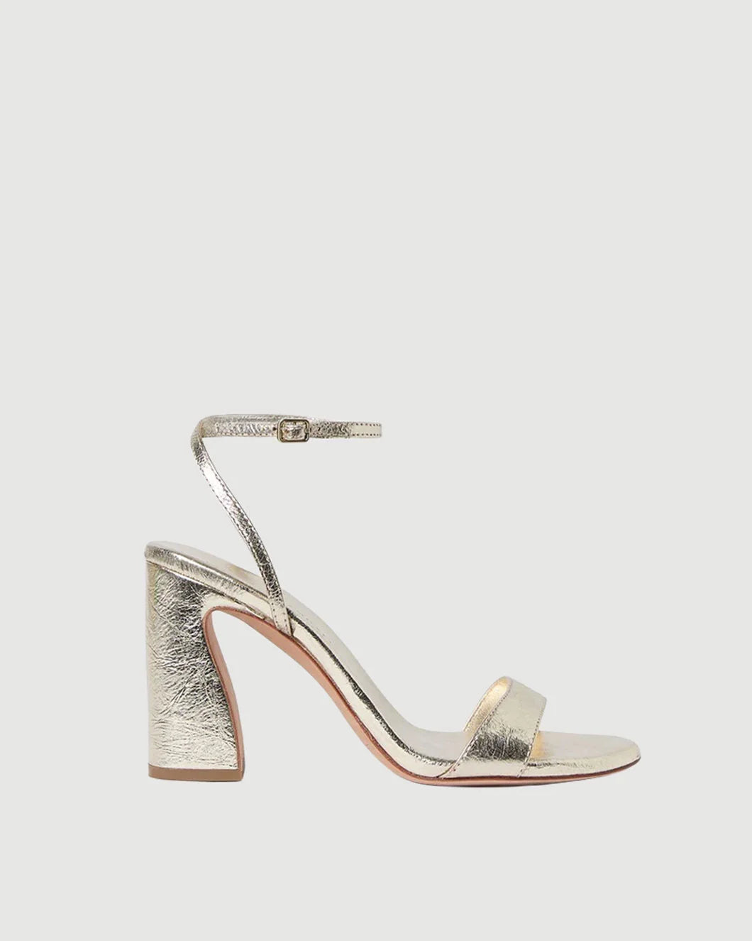 LOEFFLER RANDALL Malia heel champagne isolated