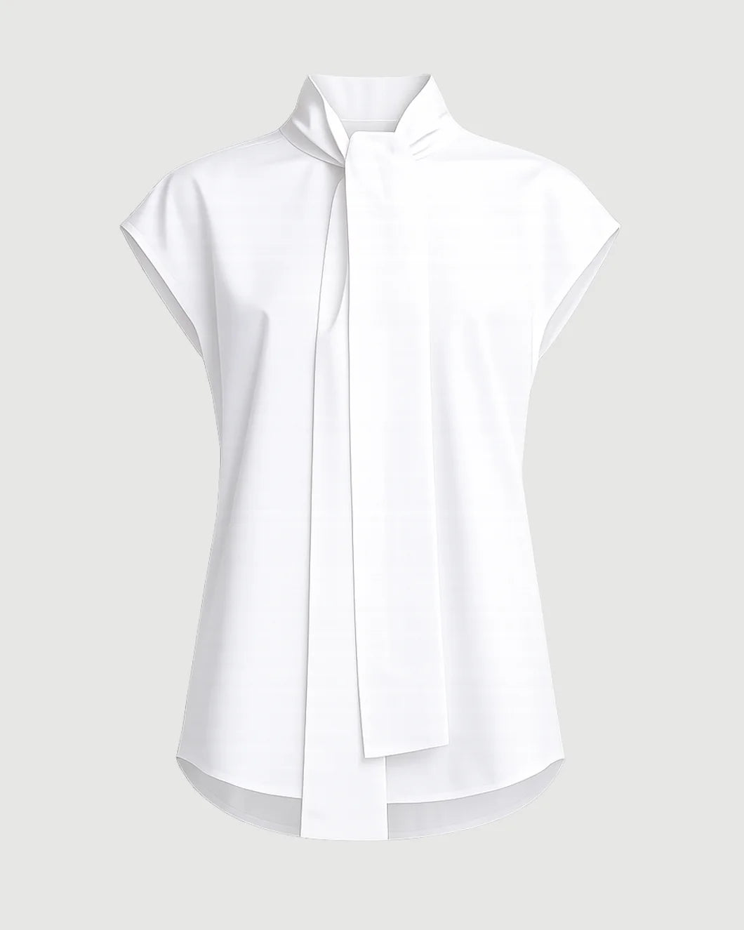 MARNI Cotton Poplin Cap Sleeve Blouse isolated