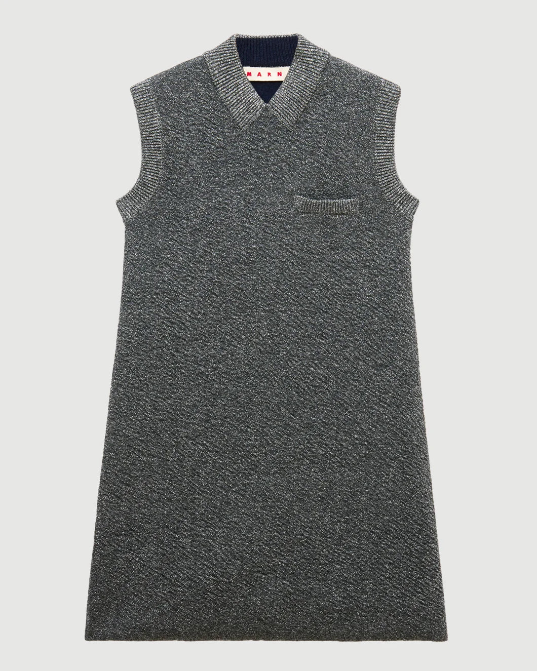 MARNI Sleevless wool / lurex dress isolated