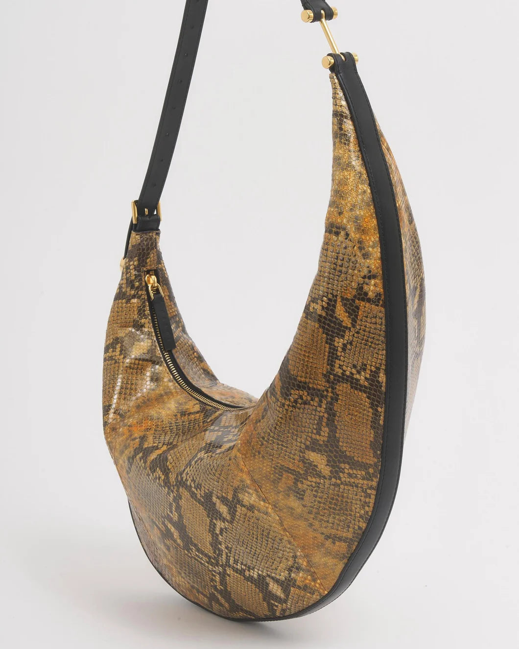 MARNI amber python dot small hobo bag detail