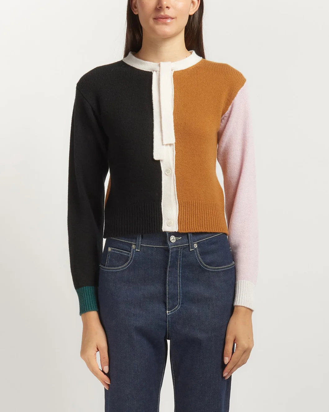 MARNI cashmere color block stage 5 lava on figure front