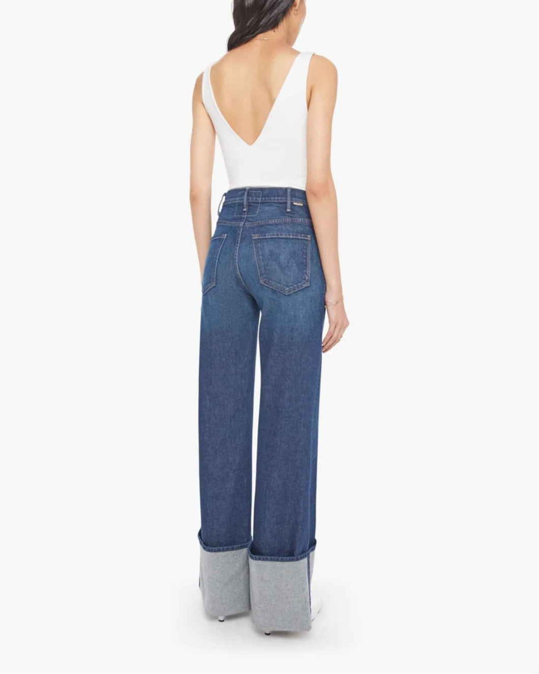 MOTHER the hustler roller sneak cuff kicks and riffs on figure back