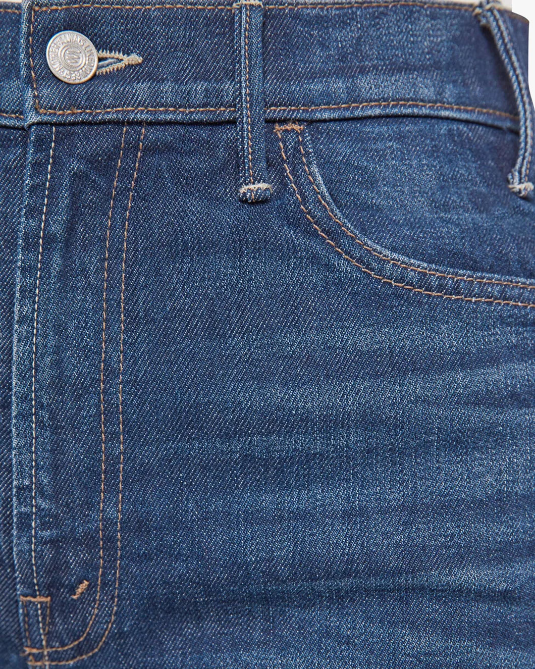 MOTHER the hustler roller sneak cuff kicks and riffs on figure button detail