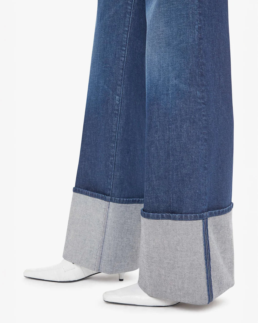 MOTHER the hustler roller sneak cuff kicks and riffs on figure cuff detail