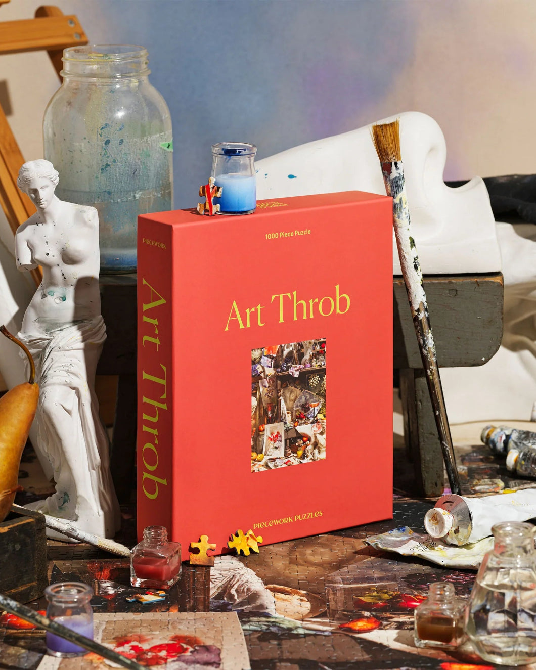 PIECEWORK PUZZLES art throb 1000 piece puzzle box