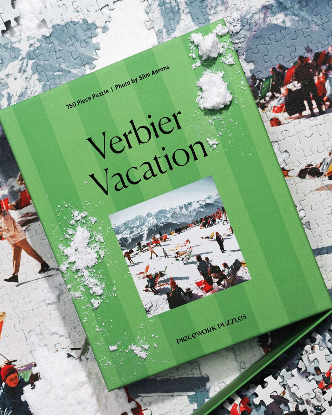 PIECEWORK PUZZLES slim aarons verbier vacation 750 piece puzzle box