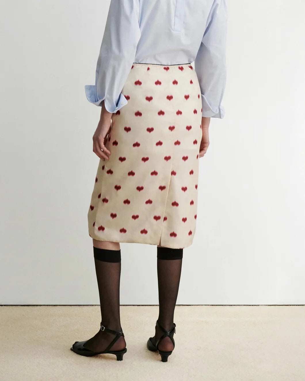 RACHEL COMEY Baldera Skirt blush on figure back