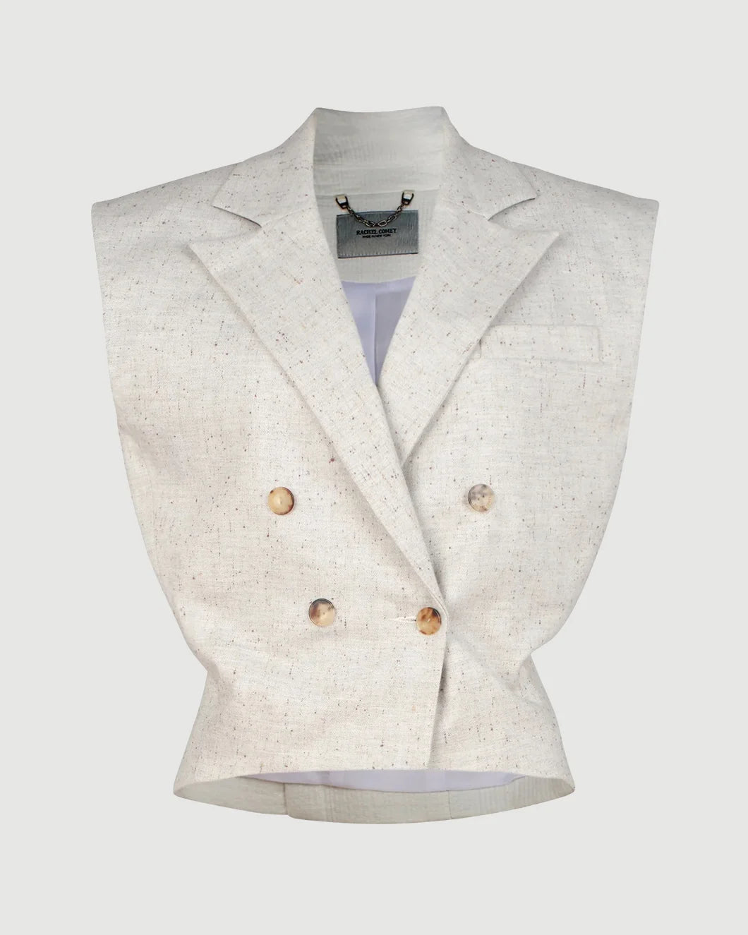RACHEL COMEY Comeau vest grey isolated
