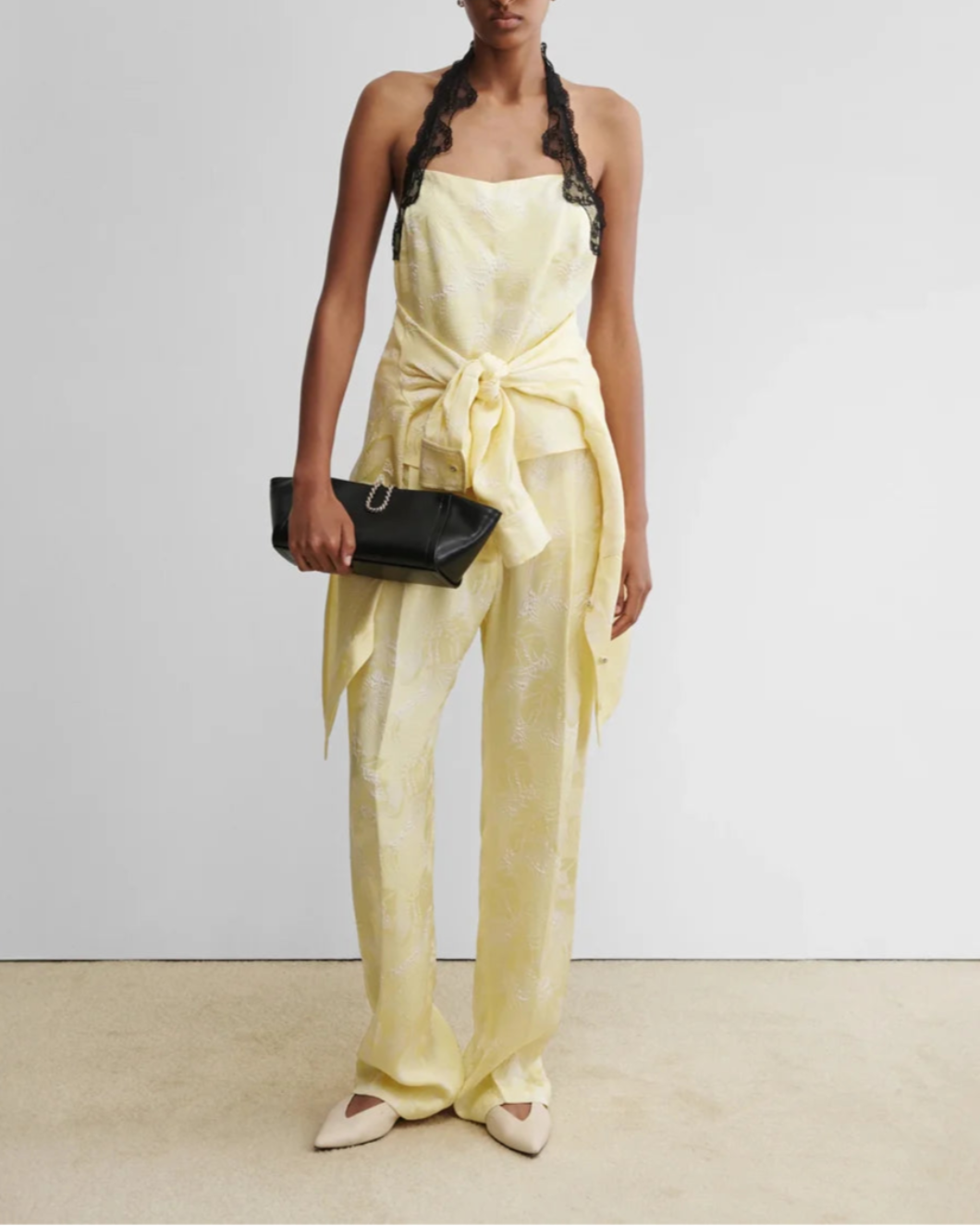 Rachel Comey Gough Top Lemon on figure front