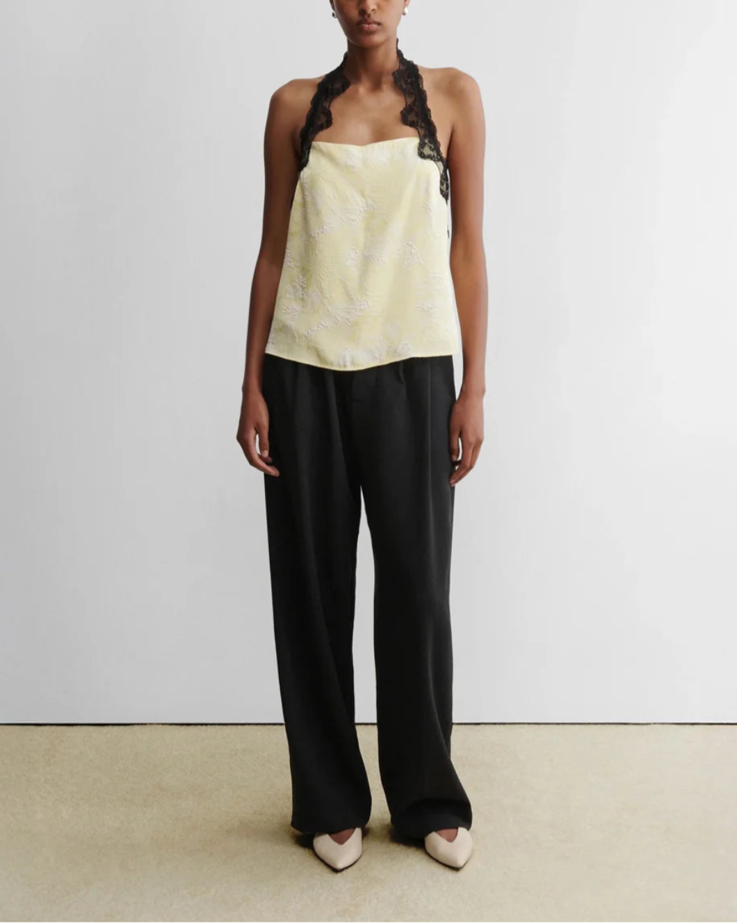Rachel Comey Gough Top Lemon on figure front