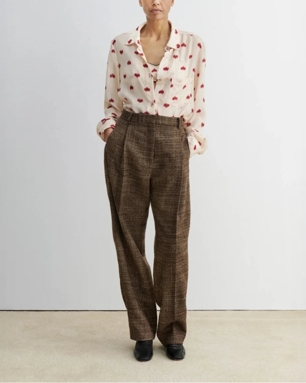 RACHEL COMEY Lilo Top blush on figure front