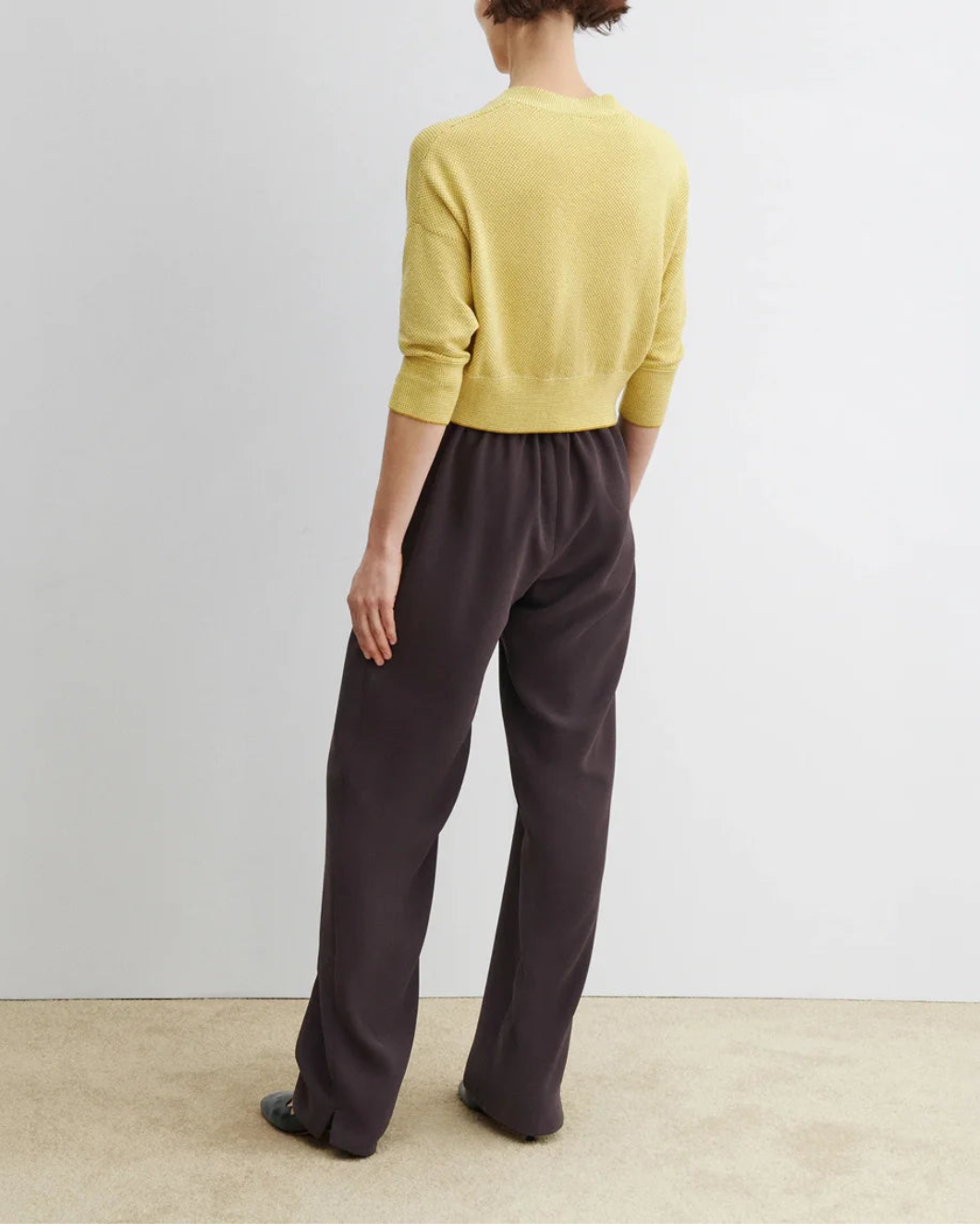 RACHEL COMEY gimlette top limoncello on figure back