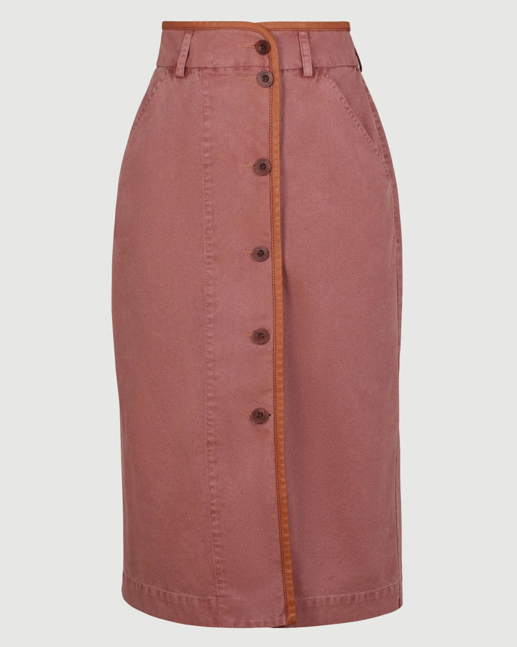 RACHEL COMEY Hanford Skirt clay isolated