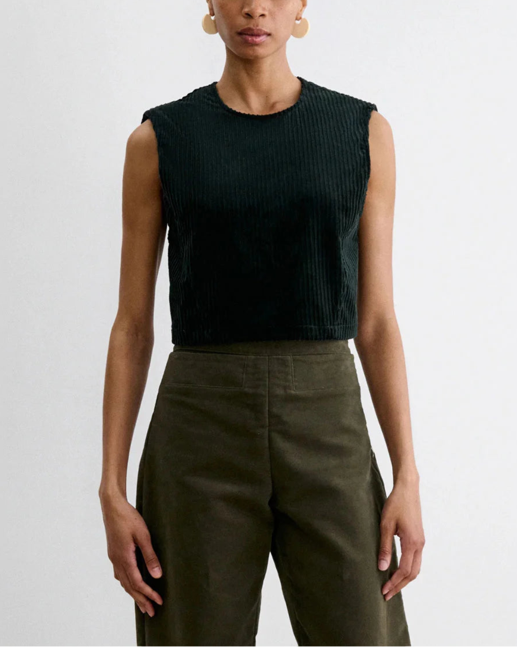 RACHEL COMEY yana top pine on figure front