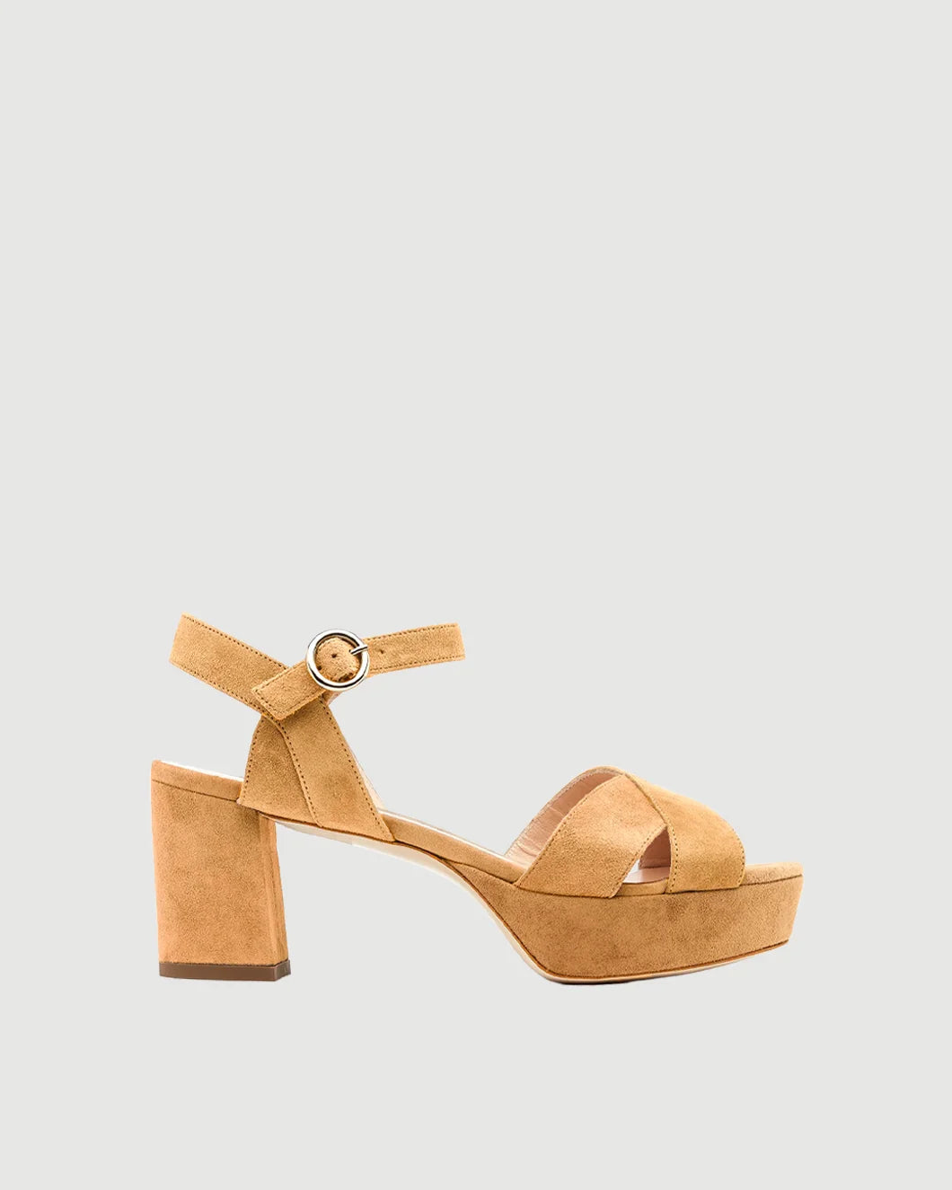 RUPERT SANDERSON deidre leone suede platform leone suede front isolated