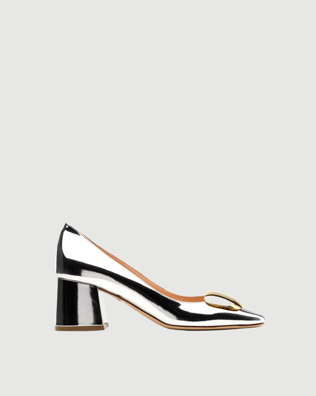 RUPERT SANDERSON Naxos Pump Silver isolated